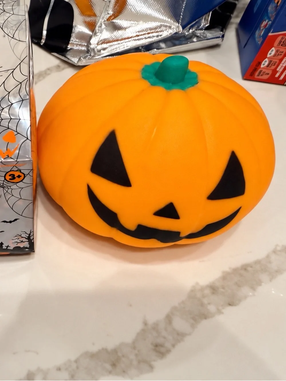 Halloween Orange Pumpkin Squishy Toy